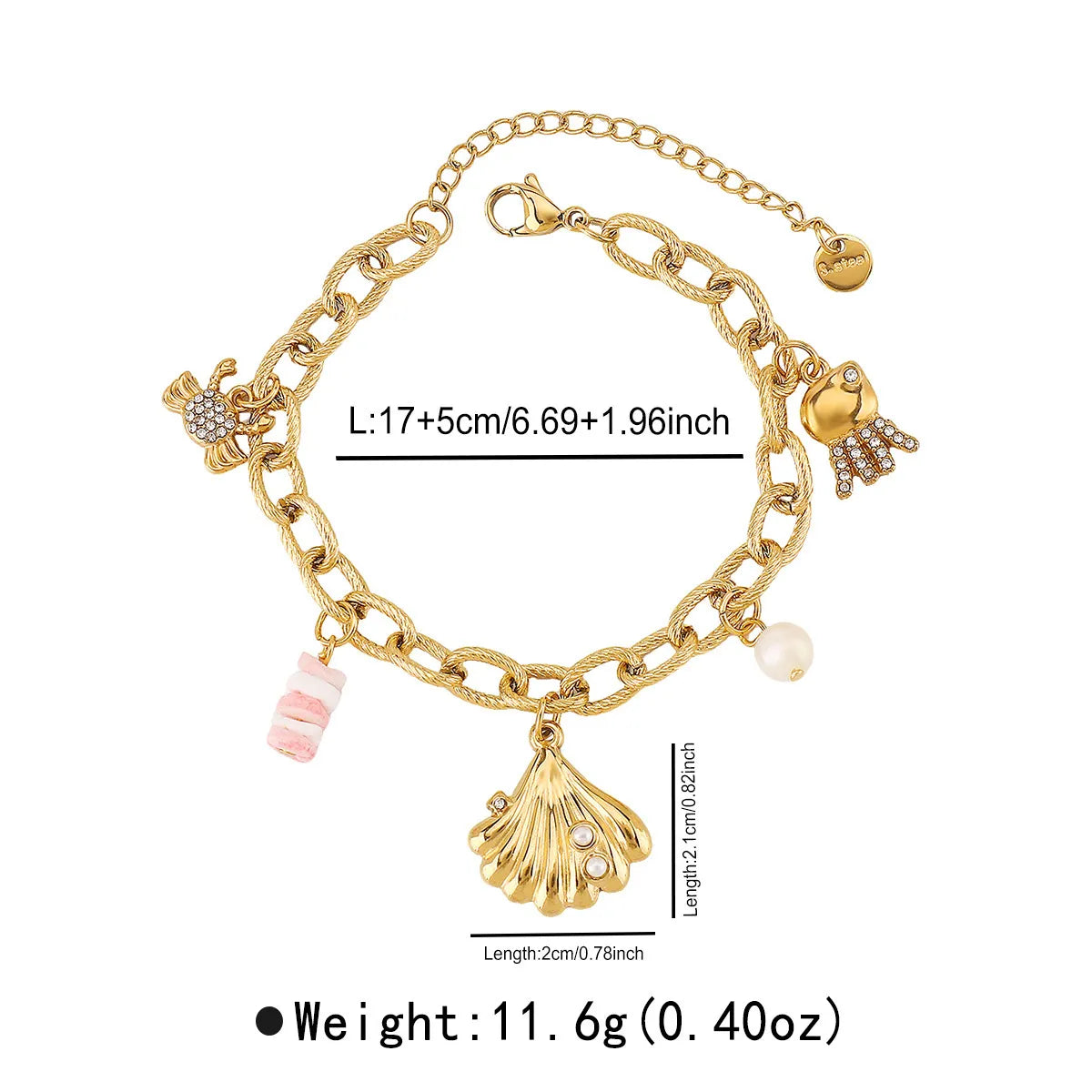 OSHO™ Gold Charm Bracelet