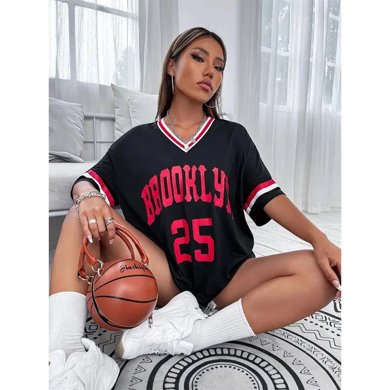 Women's T-shirt with 3D printed digital printing