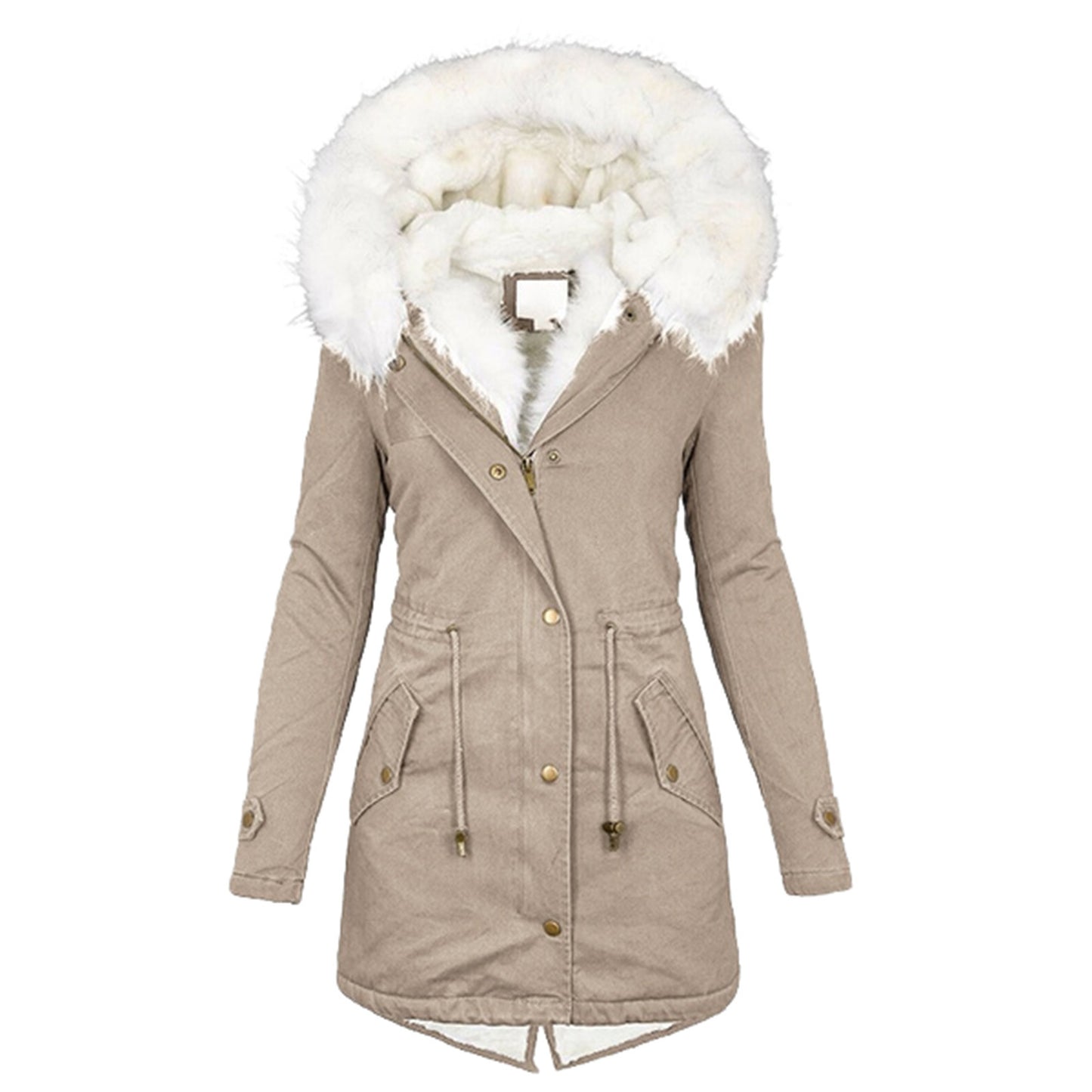 Women's autumn and winter mid-length trench coat