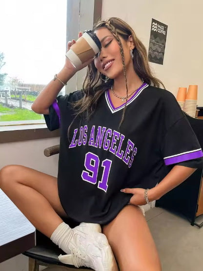 Women's T-shirt with 3D printed digital printing