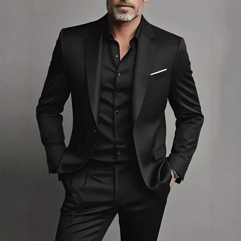 Men's Slim Fit Suit Two-Piece Set