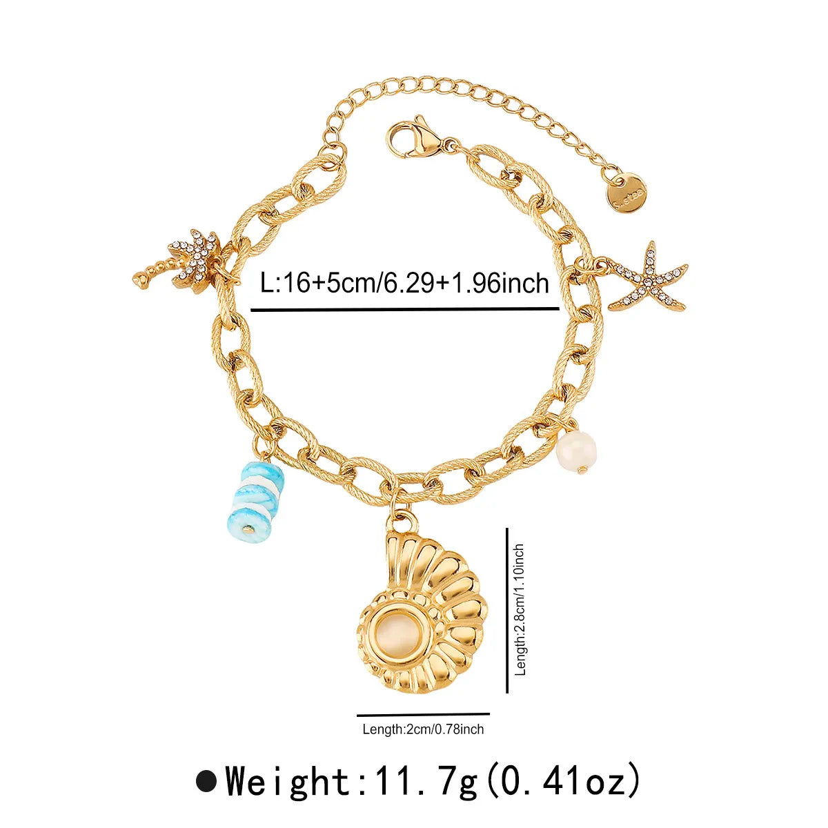 OSHO™ Gold Charm Bracelet