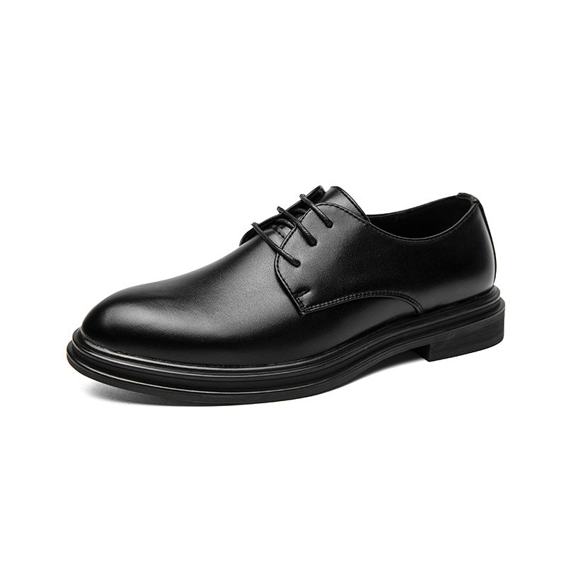 Shining Point Toe Leather Shoes