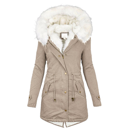 Women's autumn and winter mid-length trench coat
